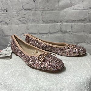 Sparkly ballet flats